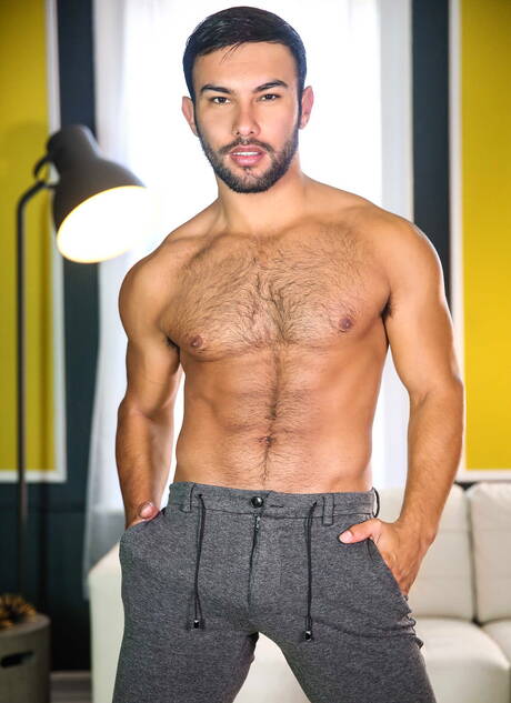 Men: Brazilian hunk Diego Sans and latin beefcake Dorian Ferro love each other