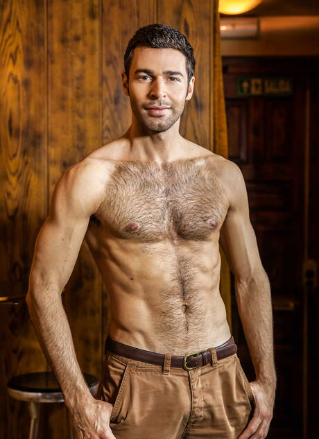 Spanish hairy stud Dario Beck and german superstud Jessy Ares fuck ass after blowjob