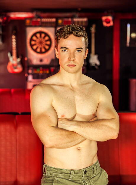 Men: Latino tough guy Diego Lauzen and english beefcake Gabriel Cross love each other