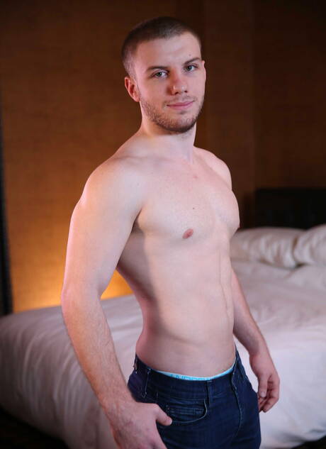 Hot american guys hot twink Doug Acre and hunk John Magnum love each other outside