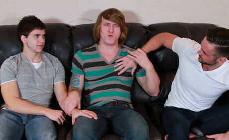 Shameless guys Mike De Marko, Tom Faulk and Will Braun sucking and screwing each other