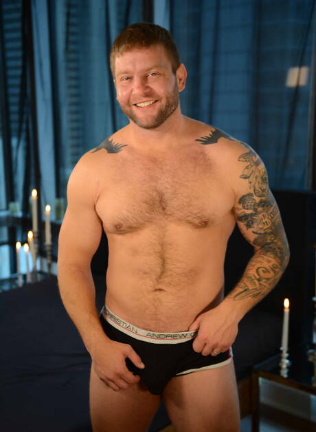 Pretty american boys hairy bear Colby Jansen and well-built Colton Grey make a love