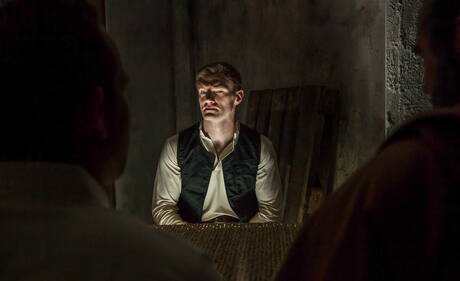 American otter Dennis West and british hunky guy Luke Adams have a hot couple scene