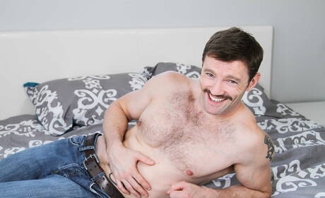 Pretty american guys otter Dennis West and beefy Scott Riley sucking and fucking each other