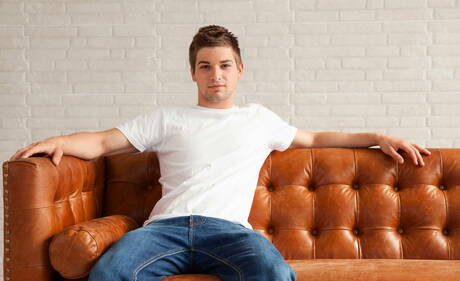 Canadian twink Jake Bass and american muscular Johnny Rapid fuck ass after sucking cock