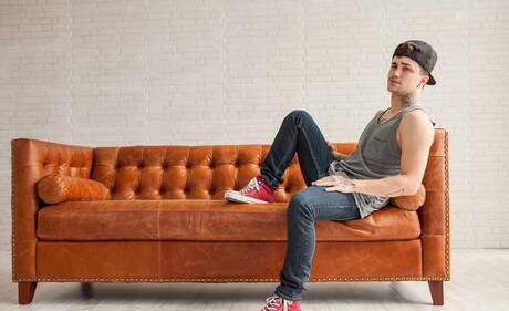 Canadian twink Jake Bass and american muscular Johnny Rapid fuck ass after sucking cock