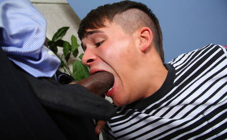 Hot american guys young Andy Taylor and superstud Hole Hunter in hard interracial anal sex