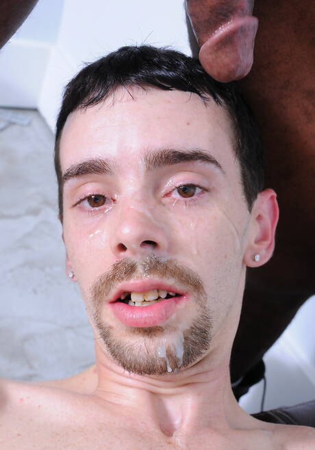 Hunky guy Drew Stiles and black pretty boy Intrigue in hard interracial anal sex outdoor