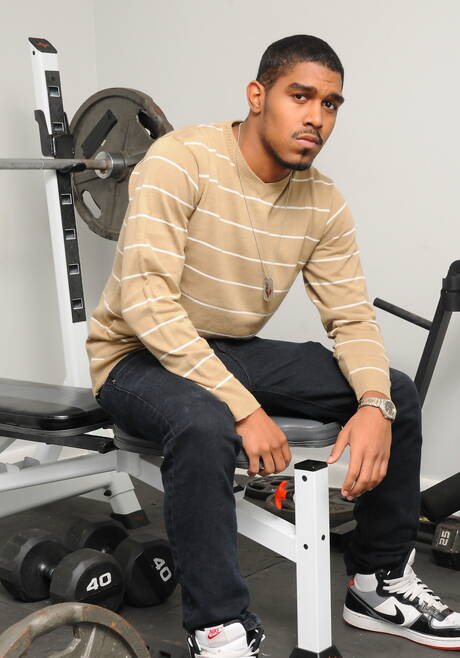 Blacks on Boys: Strongman Blaze and muscular Xl in black on white anal sex outside