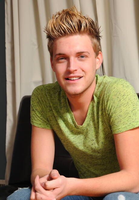 Blacks on Boys: Black young dude Intrigue and beefcake Joe Andrews fuck ass after interracial sucking outside