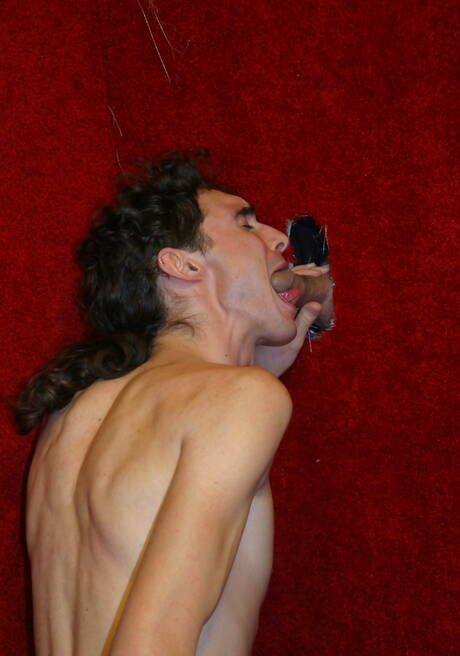 Latino bodybuilder Chris Dano and strongman Keith Evans have interracial anal sex