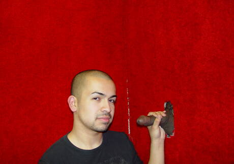 Husky guy David Madrid and ebony beefy Justyn Blayde fuck ass after interracial sucking