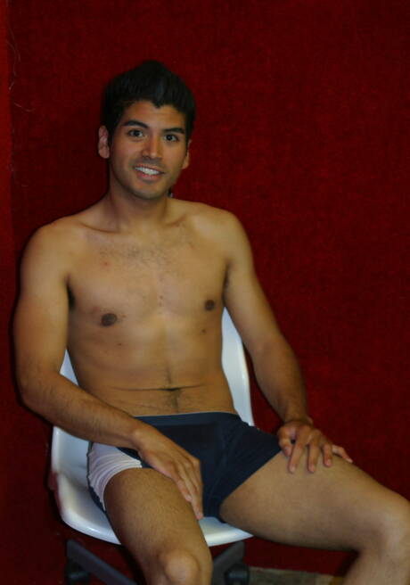 Latino muscular Chris Dano and beefcake Damien Young fuck ass after interracial sucking