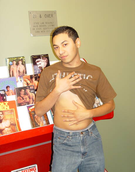 Gloryholes and Handjobs: Ebony superstud Hot Boi and twink Nicolas have a good oral sex