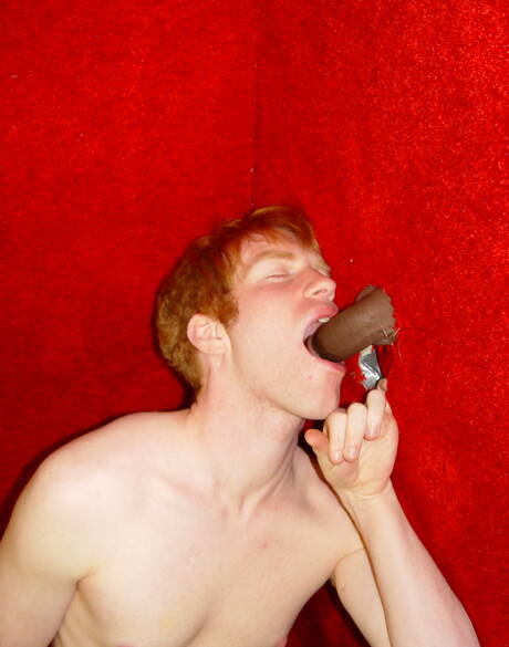 Young Op Tyler and ebony strongman The Machine in blowjob scene