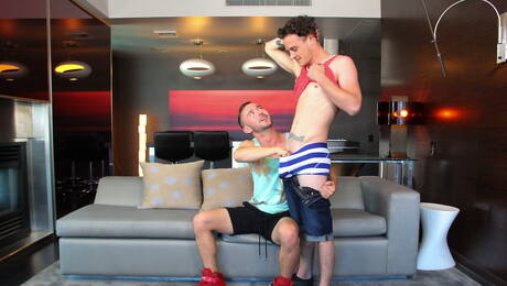 Australian hairy stud Skippy Baxter and american hunk Colt Rivers have a hot sex