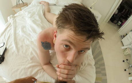 Tough guy Douglas Proctor and husky guy Drake Reed fuck ass after sucking