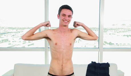 Young Christian James fuck ass after sucking cock