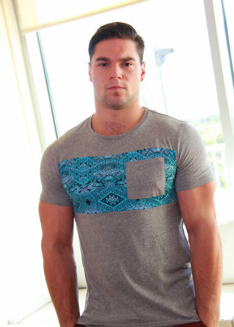 American pornstars husky guy Trenton Ducati and strongman Aspen in hot ass bang