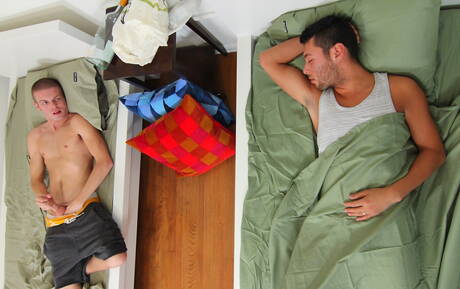 Husky guy Mathew Rodriguez fuck ass after blowjob