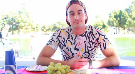 Twee gespierde Amerikaanse jongens Fx Rios en Otter Mason Lear neuken kont na buiten te hebben gezogen