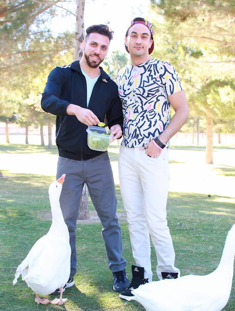 Two american boys muscular Fx Rios and otter Mason Lear fuck ass after sucking outdoor