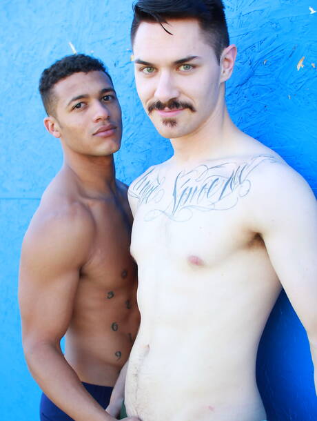 Men Pov: Nice american buddies hunky guy Kevin Blaise and twink Zak Bishop love each other outside