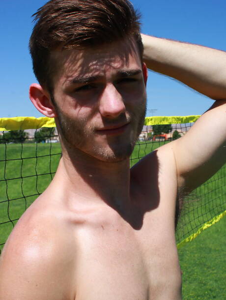 American stars husky guy Jackson Cooper and young boy Vincent James in hot ass fuck action outdoor