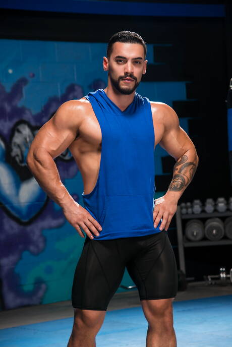 Sexy Amerikanen, knappe kerel Rex Cameron en gespierde Arad Winwin hebben anale seks