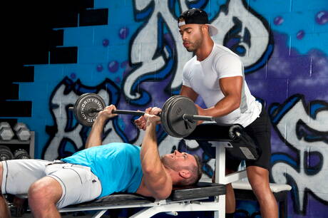 Hot House: Ebony beefy Micah Brandt and american beefcake Alex Mecum in black on white love