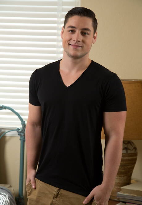 Heiße Lance Ford, Clark Campbell und Luis Parker machen eine Liebe