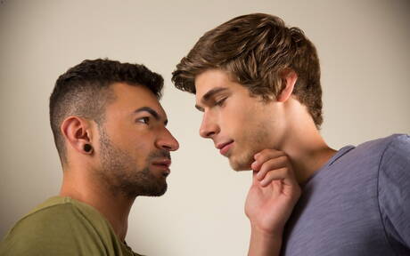 Nice american guys husky guy Ian Greene and twink Chad Piper have a hot sex