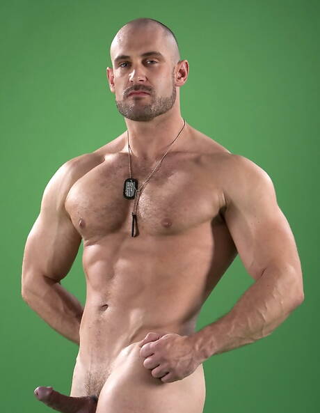 Amerikaanse hete beer Craig Reynolds plaagt zijn pik