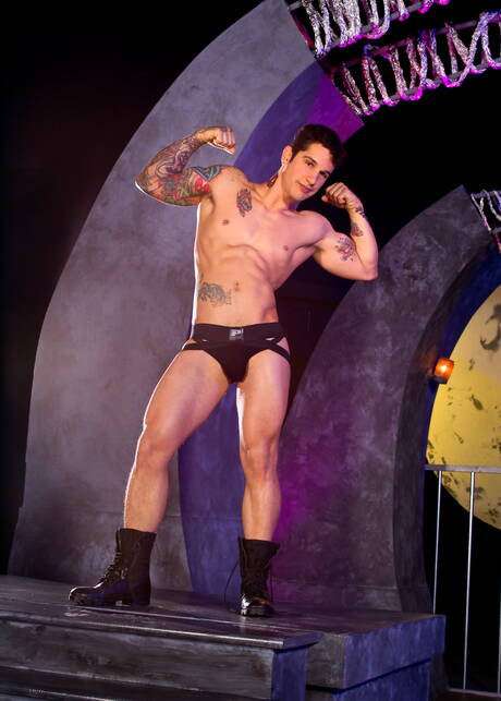 Hot House: American beefcake Sebastian Kross and canadian hunk Pierre Fitch fuck after blowjob