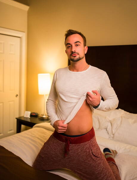 Icon Male: Nice american buddies twink Kory Houston and hairy stud Mason Lear posing naked and showing butt