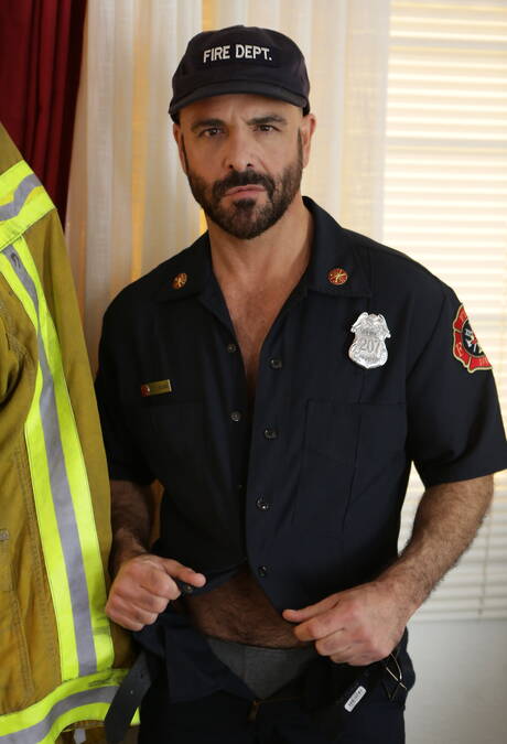 Icon Male: Hot american boys hunk Armond Rizzo and hairy stud Adam Russo posing naked and showing butt