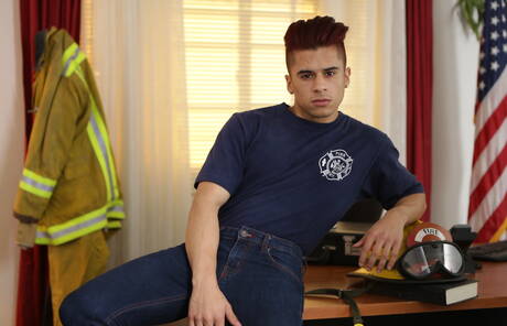 Hot american boys hunk Armond Rizzo and hairy stud Adam Russo posing naked and showing butt