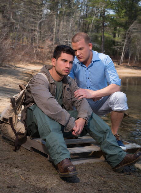 Il duro americano Brandon Wilde e il robusto russo Vadim Black posano nudi all