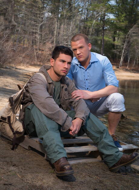 Il duro americano Brandon Wilde e il robusto russo Vadim Black posano nudi all