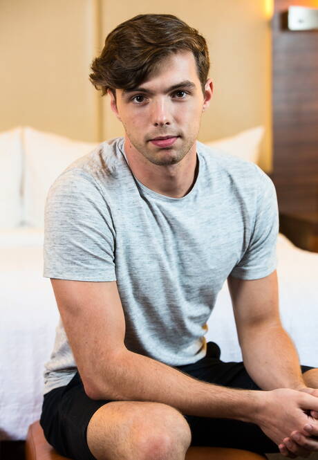 Next Door Studios: Hot americans, well-built Mark Long and young Christian Bay have a hot couple scene