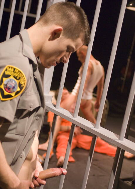 Hot House: Hunk tattooed Mike Roberts, Trevor Knight, Shane Rollins fucking anal in uniform