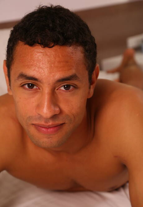 Next Door Studios: Ebony hunk Trent King and tough guy Daniel Flores have a good oral sex