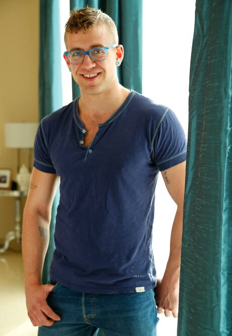 Next Door Studios: Nice american buddies hunk Jack Hunter and beefcake Jay Austin have a good anal sex