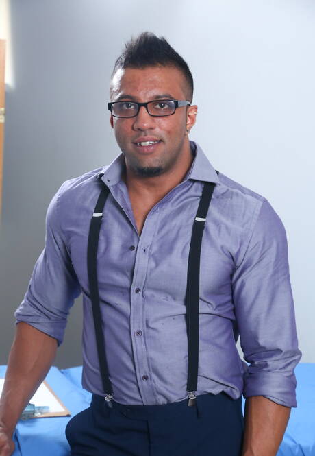 Sexy buddy Damian Flexxx and sensual guy Daniel Flores have a hot couple sex