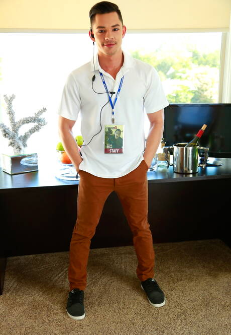 Hübsche amerikanische Jungs, starker Mann Johnny Riley und muskulöser Ethan Slade haben guten Sex