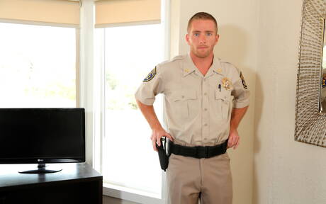 Two american dudes tough guy Andy Banks and hunk Scott Riley fuck after dick sucking