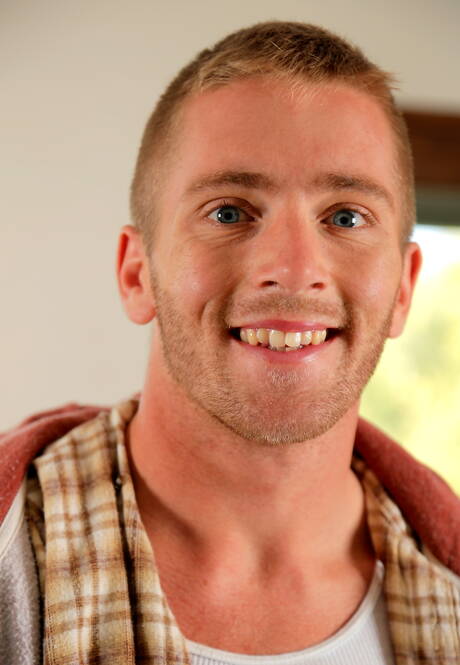 Next Door Studios: Hot american guys husky guy Jason Maddox and strongman Scott Riley in hot homosexual action outdoor