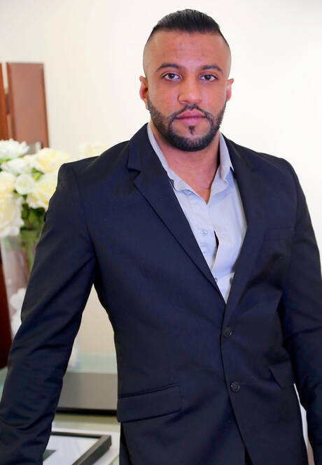 Latin nice Damian C shows a beautiful body