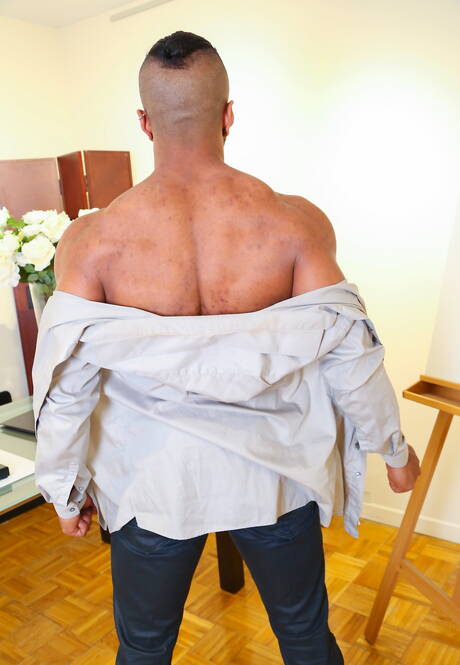 Latin nice Damian C shows a beautiful body