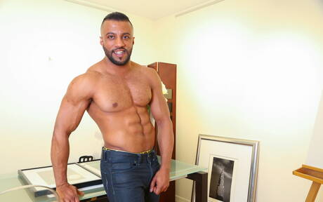 Latin nice Damian C shows a beautiful body